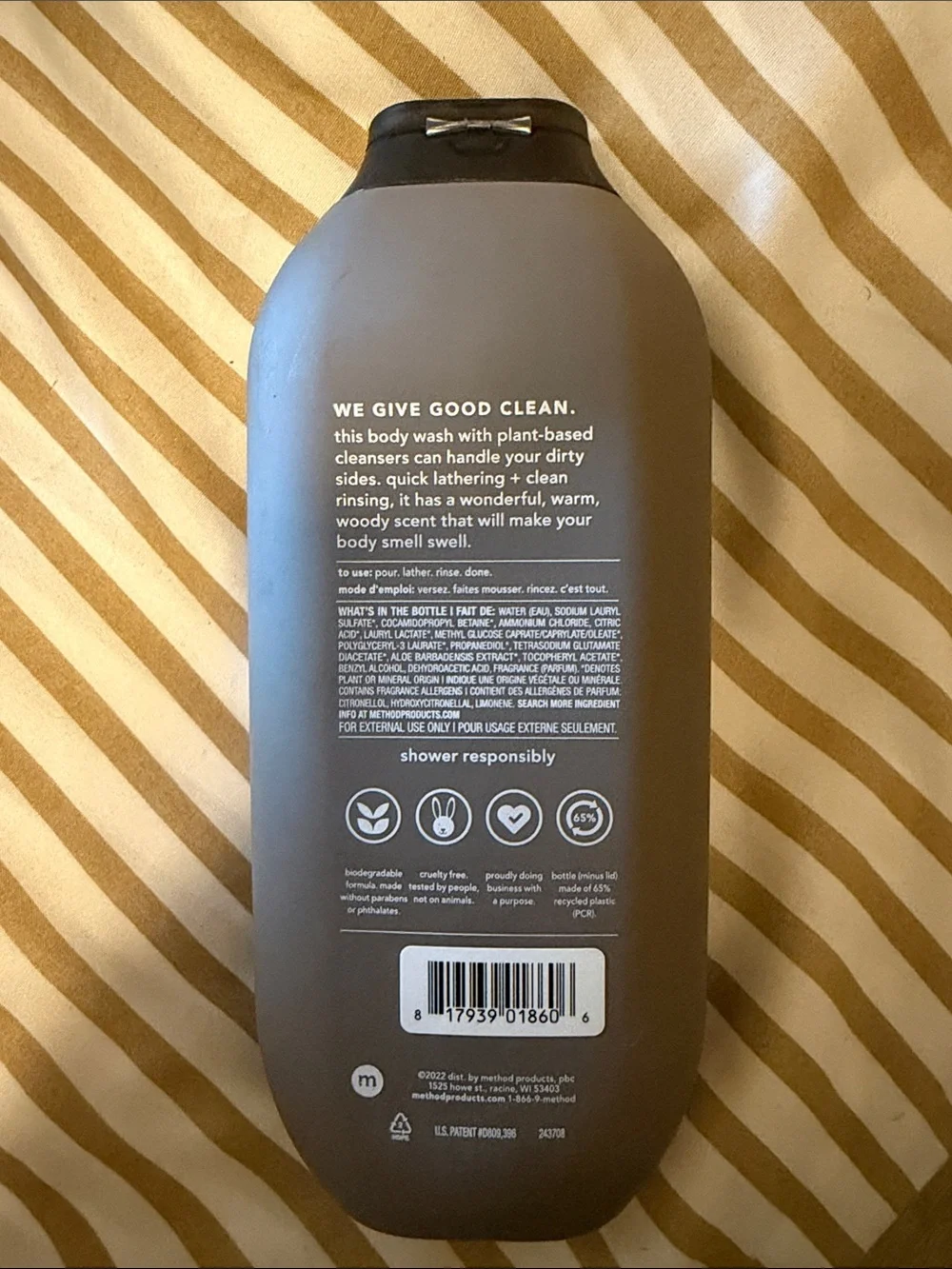 method men Cedar + Cypress Body Wash - Gray